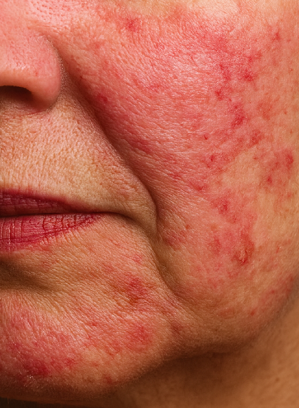 Foto Antes y después Tratamiento para la Rosácea con Mesobotox - Toxina Botulínica + Mesoterapia​